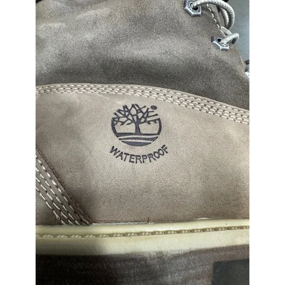 Timberland 8330R Waterproof Roll-Top Fleece Lined Boots Brown Suede Womens 8.5M - Picture 8 of 9